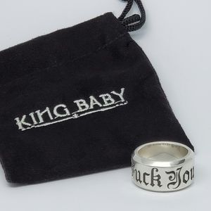 King Baby Studio Fuck You Ring, size 8.5